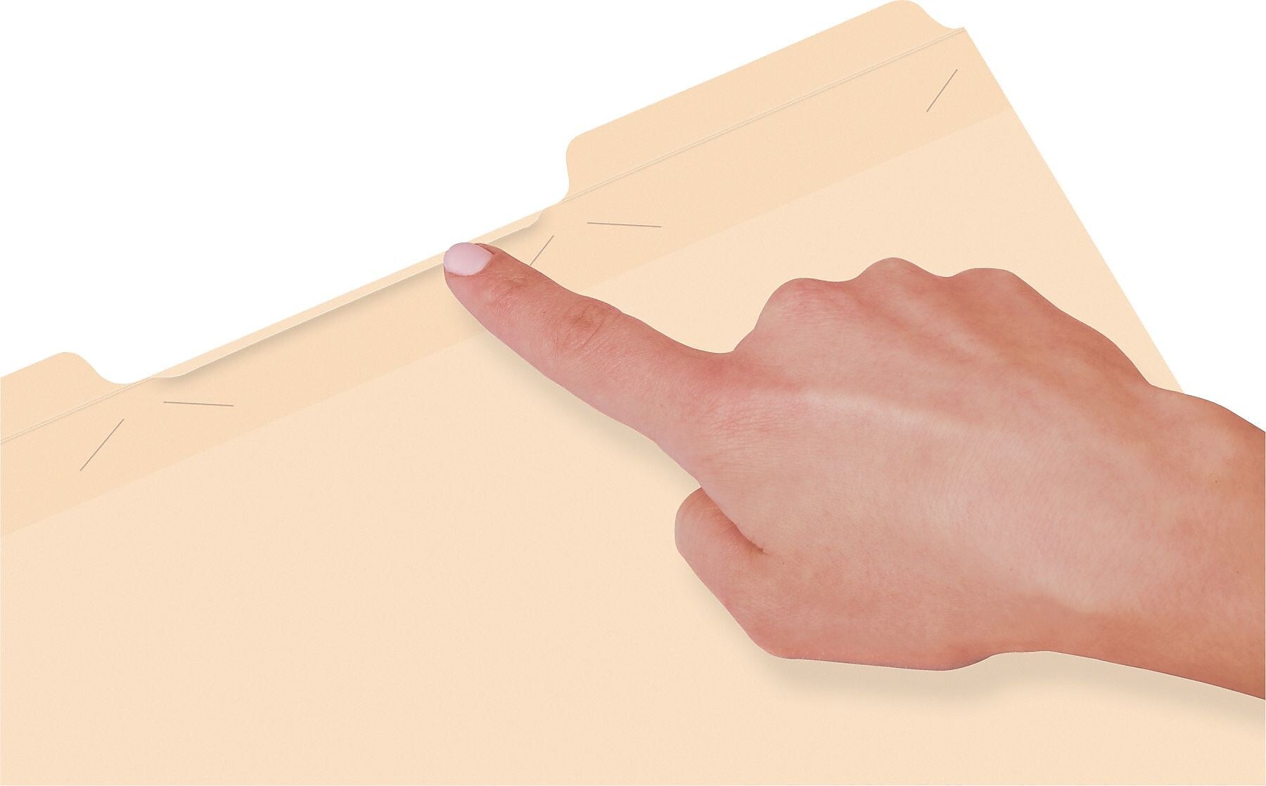 Pendaflex Ready-Tab File Folders, Letter Size, 3 Tab, Manila, 50/Box