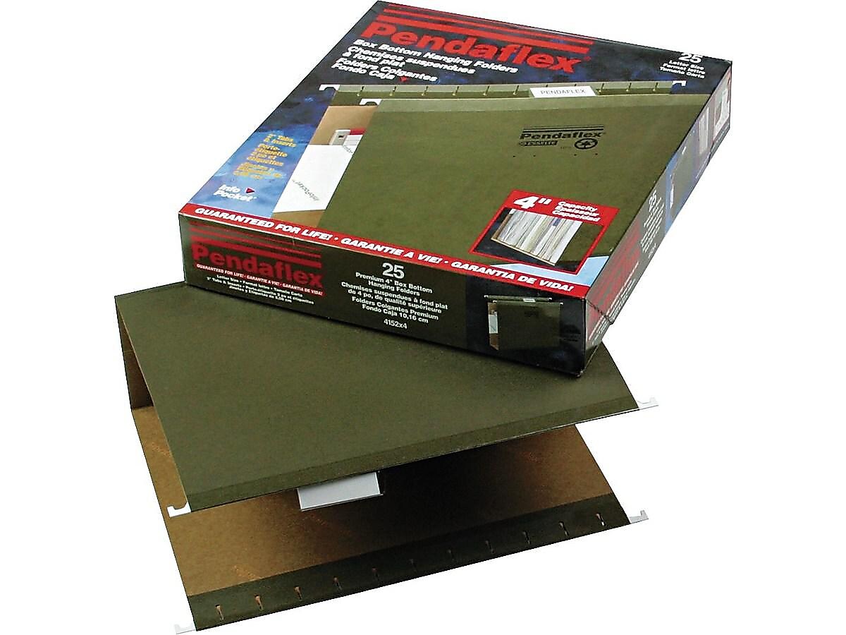Pendaflex Reinforced Hanging File Folders, 5-Tab, 4