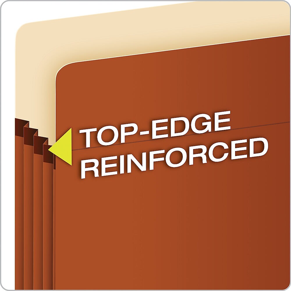 Pendaflex Smart Shield 30% Recycled Reinforced File Pocket, 3 1/2