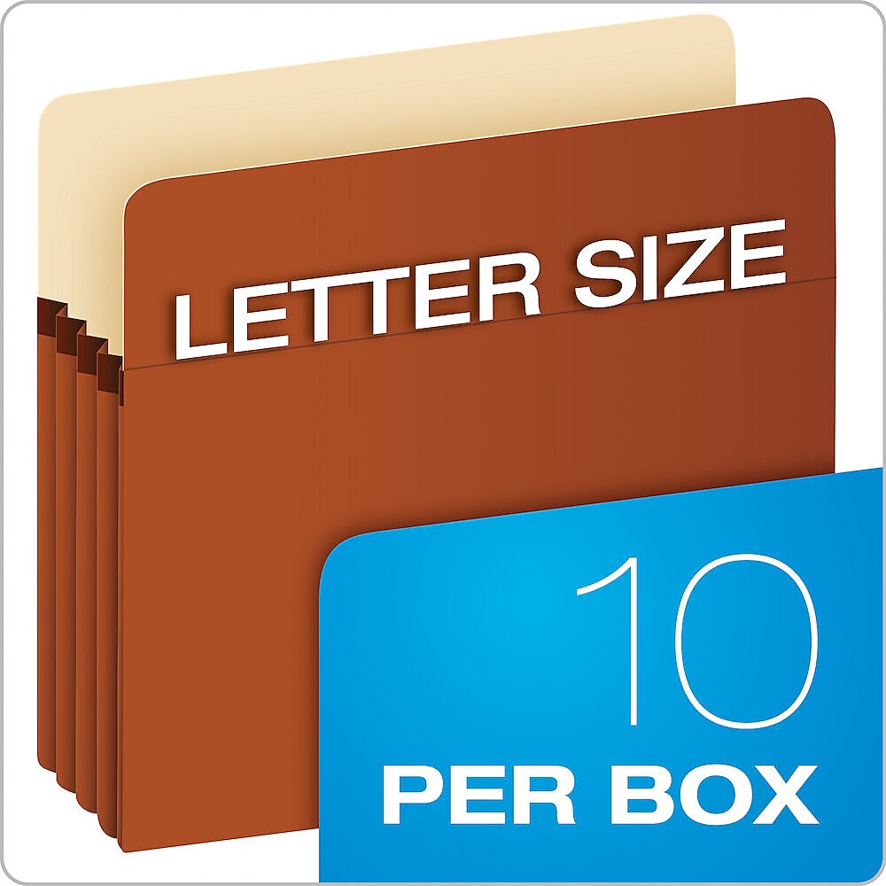 Pendaflex Smart Shield 30% Recycled Reinforced File Pocket, 3 1/2