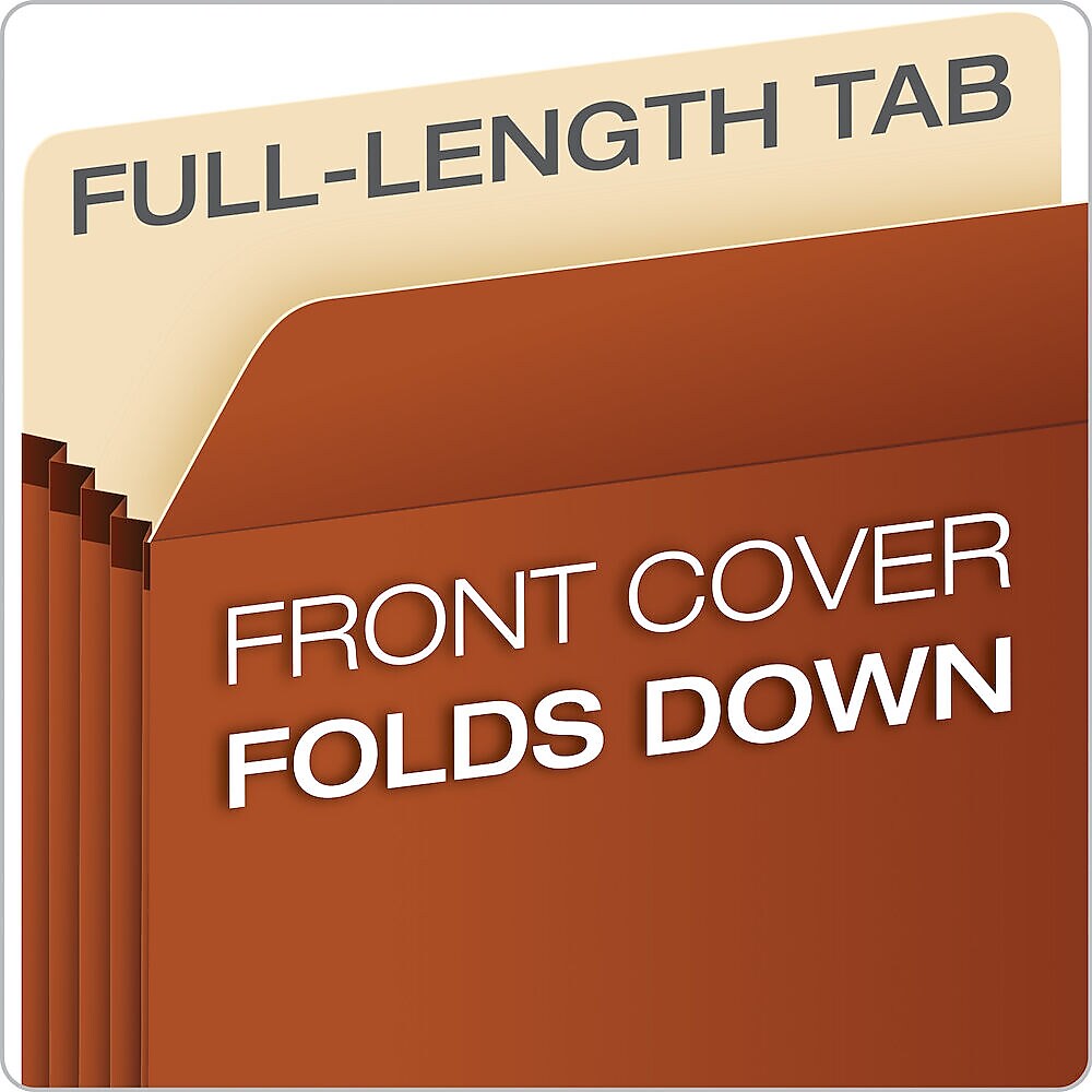 Pendaflex Smart Shield 30% Recycled Reinforced File Pocket, 3 1/2