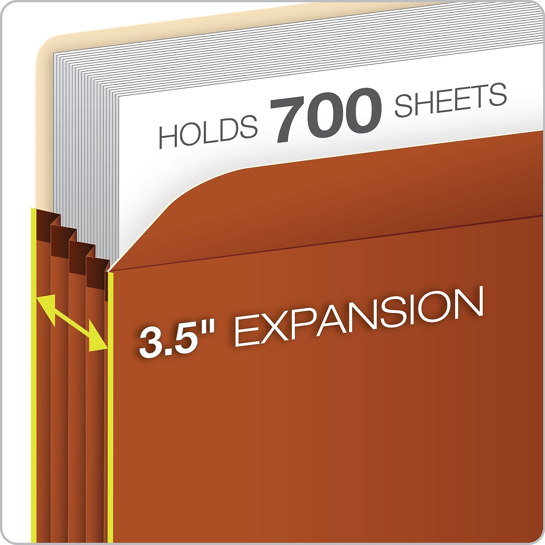 Pendaflex Smart Shield Reinforced File Pocket, 3 1/2