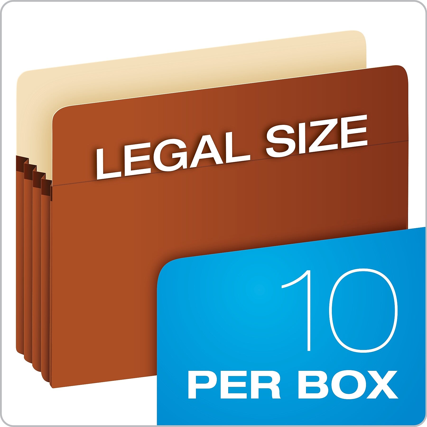 Pendaflex Smart Shield Reinforced File Pocket, 3 1/2