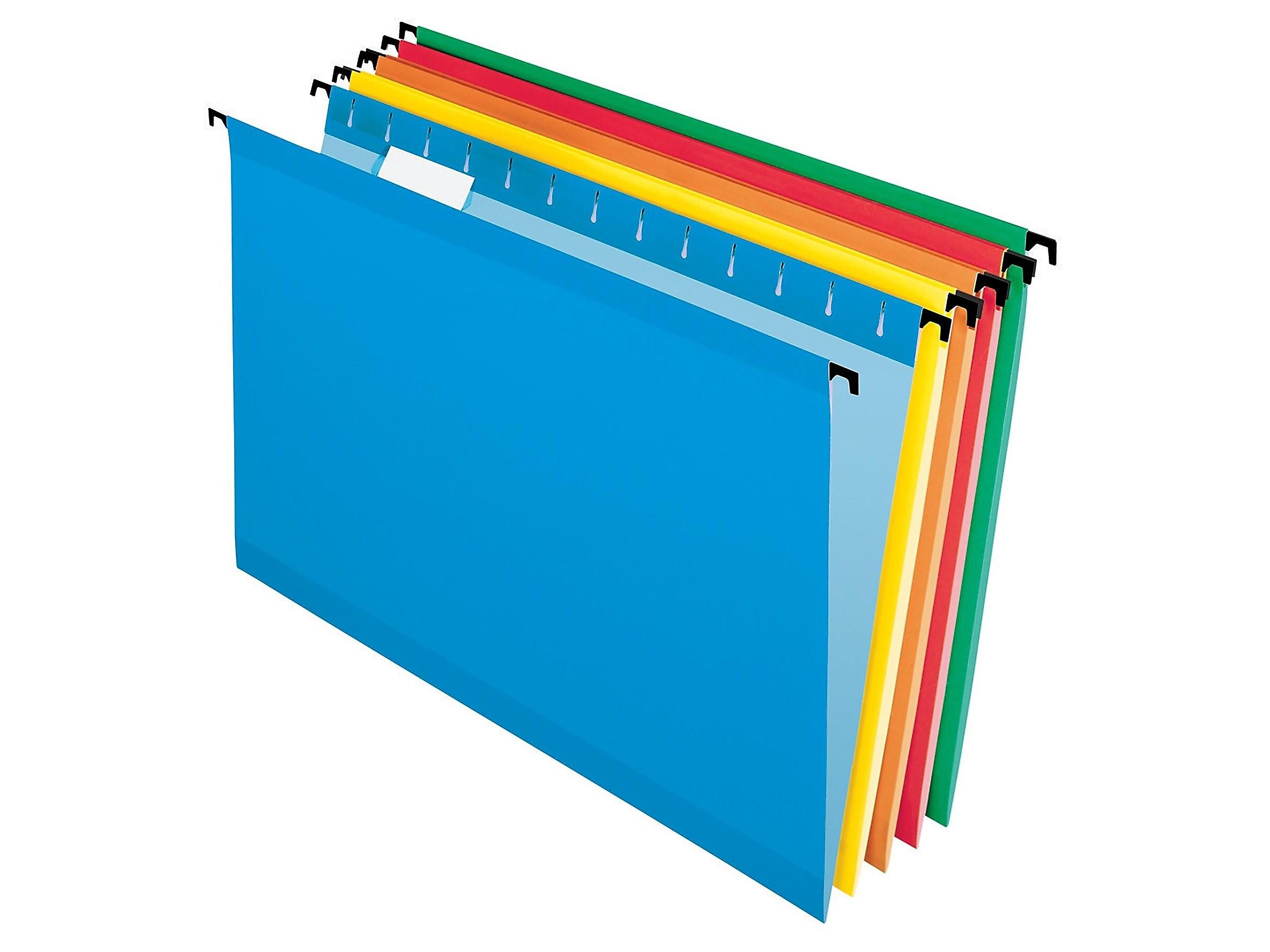 Pendaflex SureHook Hanging File Folders, Legal Size, Assorted Colors, 20/Box