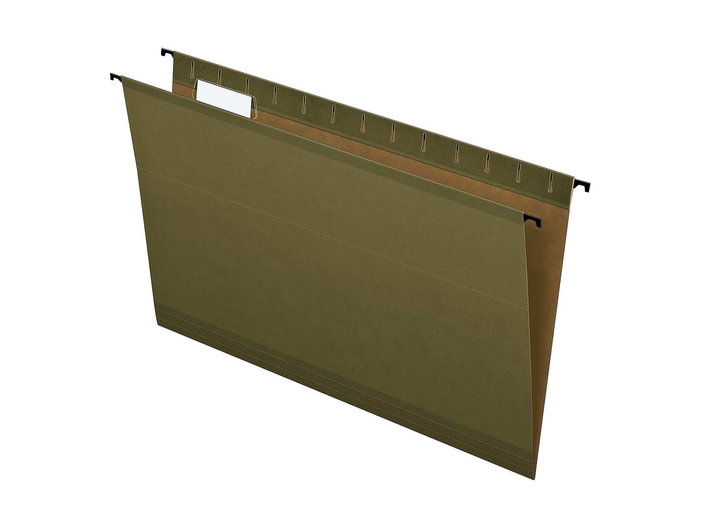 Pendaflex SureHook Hanging File Folders, Legal Size, Standard Green, 20/Box