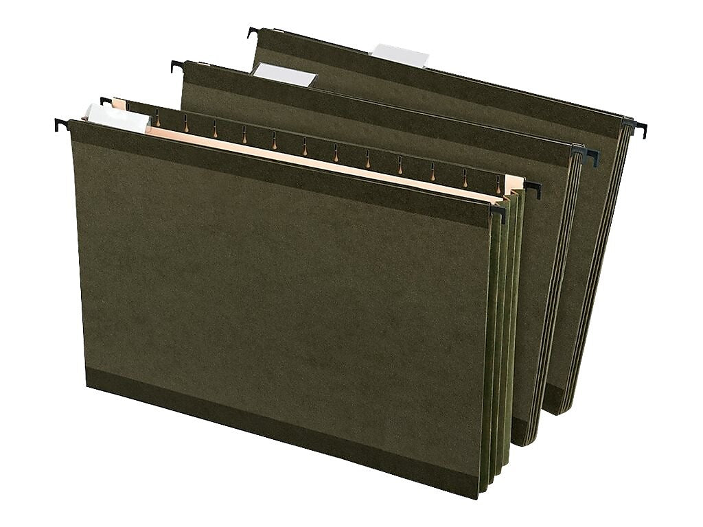Pendaflex SureHook Hanging File Folders, Legal Size, Standard Green, 4/Pack