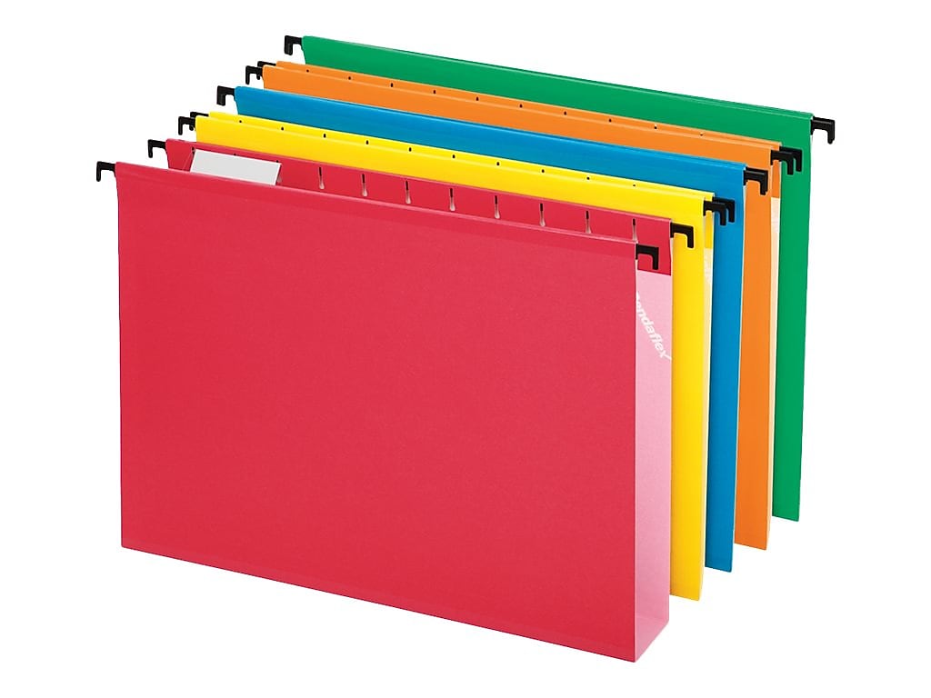 Pendaflex SureHook Hanging File Folders, Letter Size, Assorted Colors, 20/Box