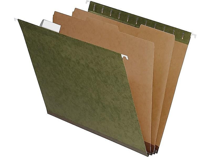 Pendaflex SureHook Hanging File Folders, Letter Size, Standard Green, 10/Box