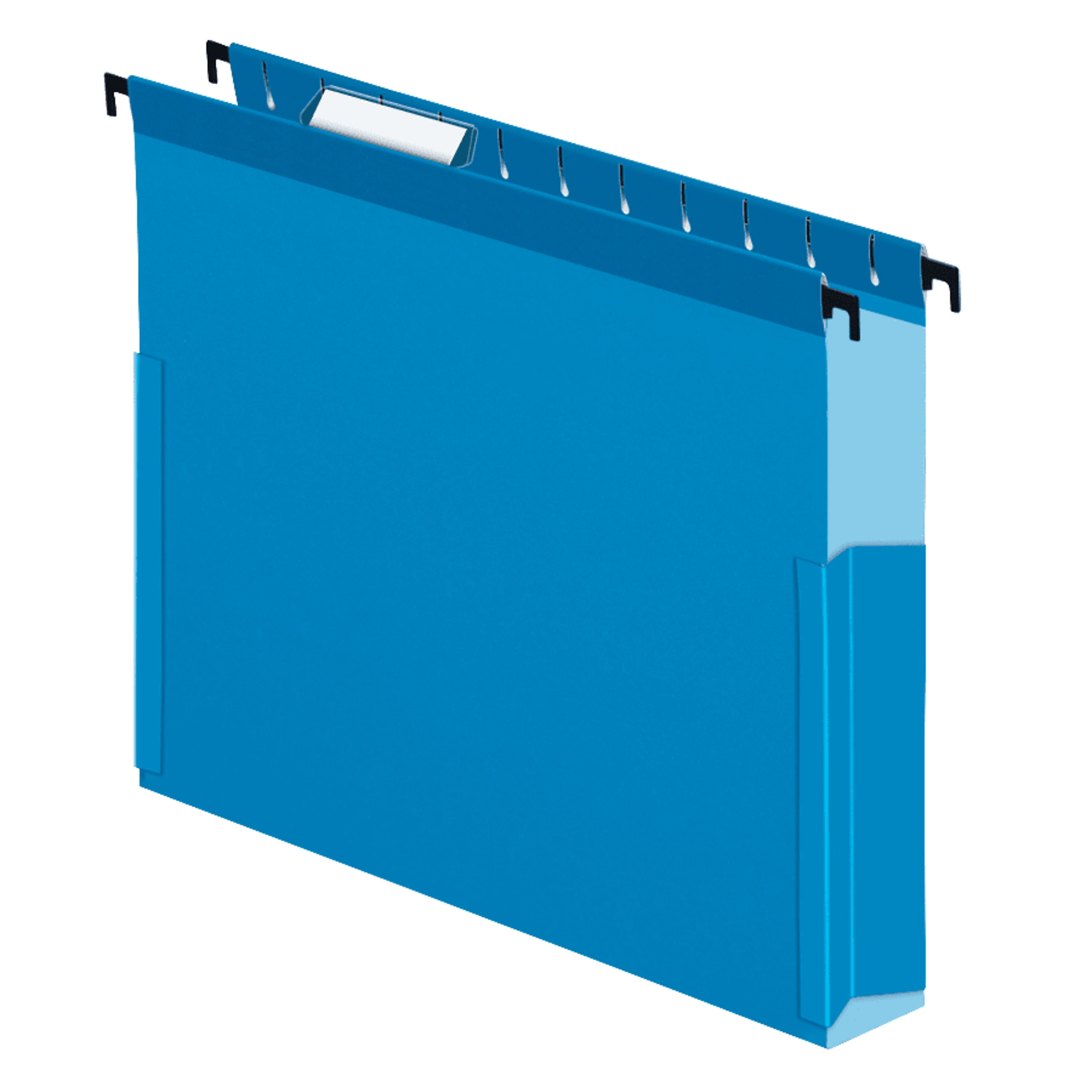 Pendaflex SureHook Reinforced Box Bottom Hanging File Folder, 1/5-Cut Tab, Letter Size, Blue, 25/Box