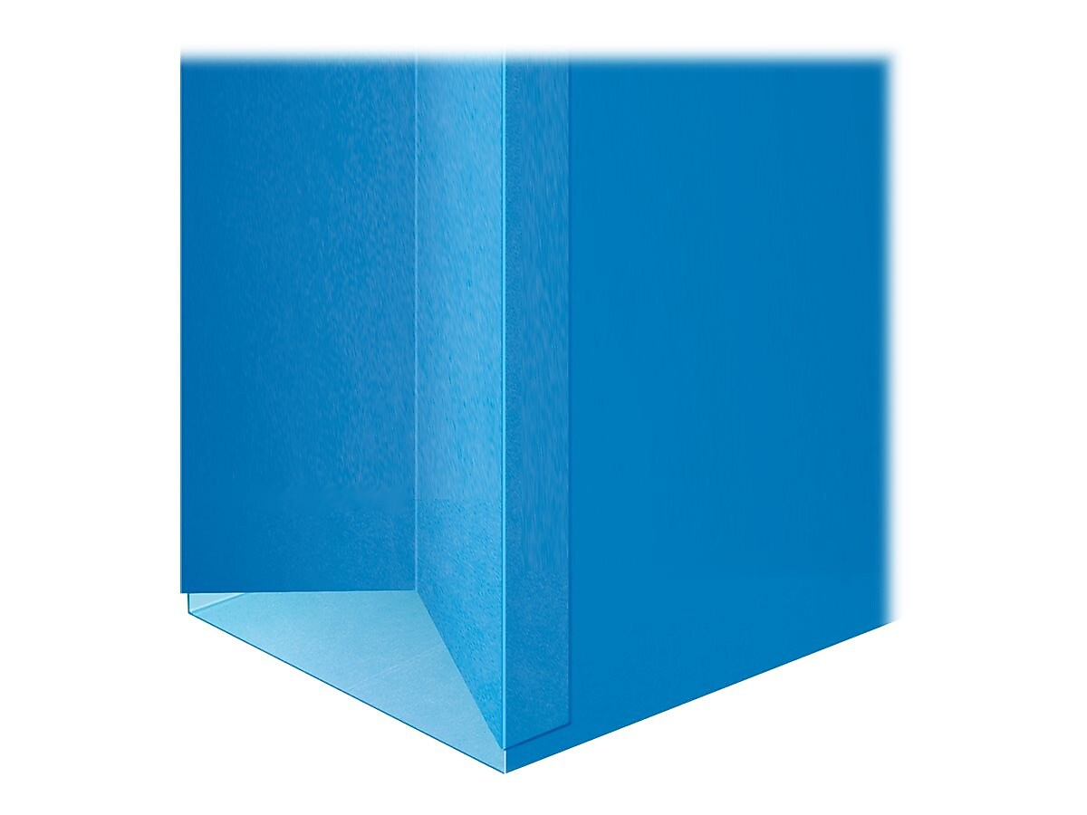 Pendaflex SureHook Reinforced Box Bottom Hanging File Folder, 1/5-Cut Tab, Letter Size, Blue, 25/Box