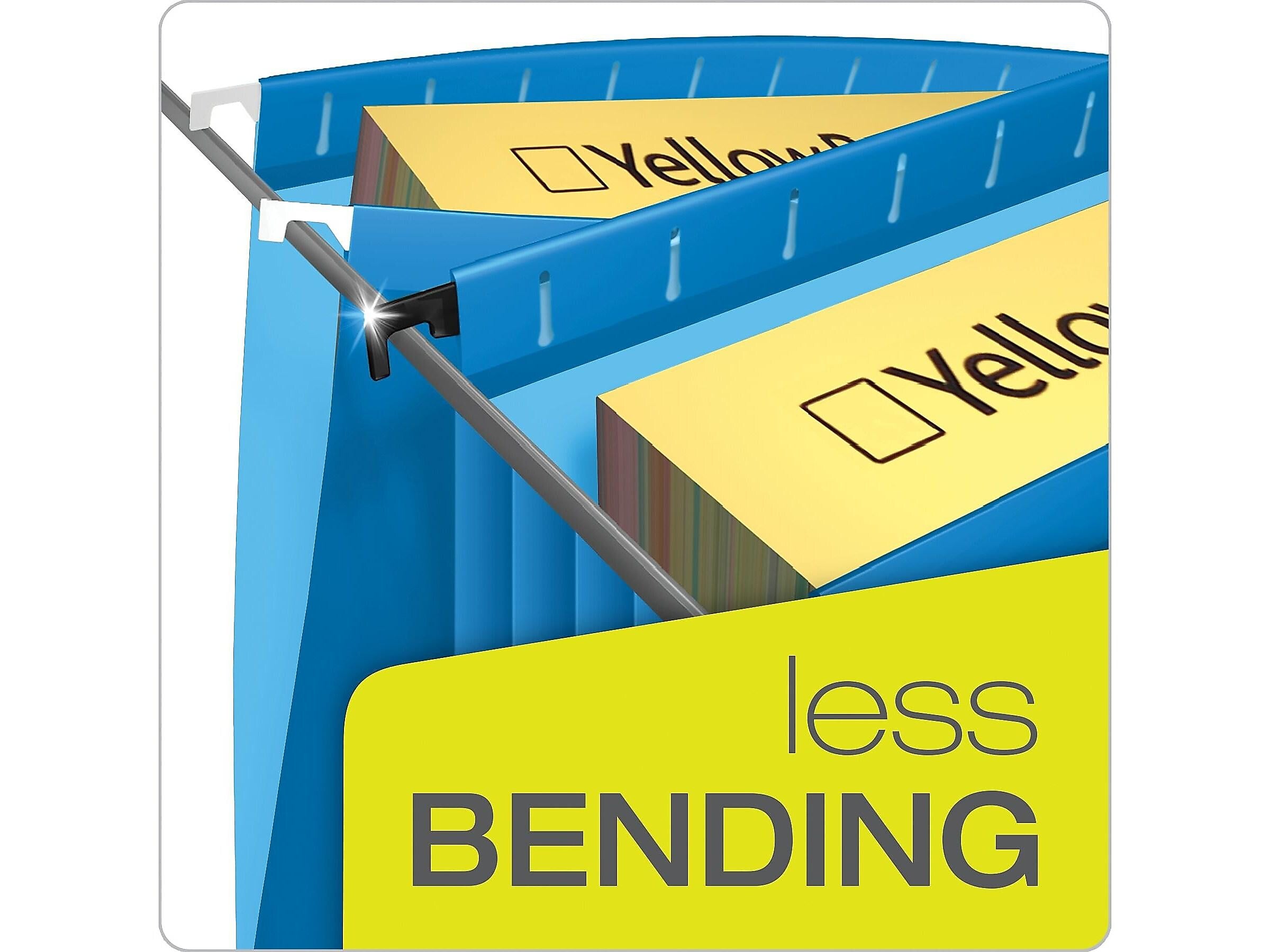 Pendaflex SureHook Reinforced Extra Capacity Hanging File Folders, Letter Size, Assorted Colors, 4/Pack