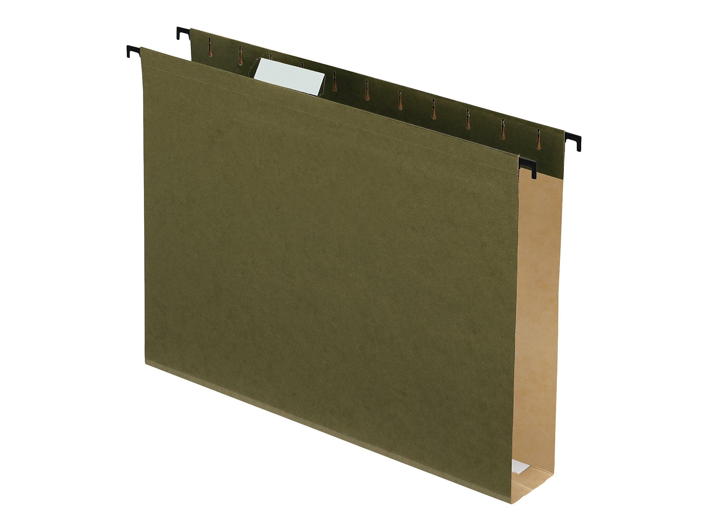 Pendaflex SureHook Reinforced Hanging File Folders, Extra Capacity, Letter Size, Standard Green, 20/Box