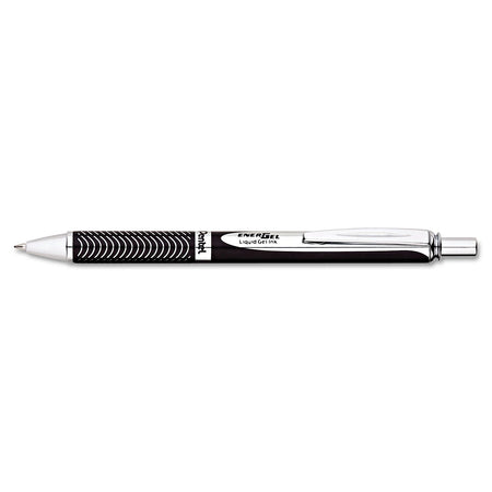 Pentel Alloy Roller Ball Retractable Pen, Medium Point, Black Ink