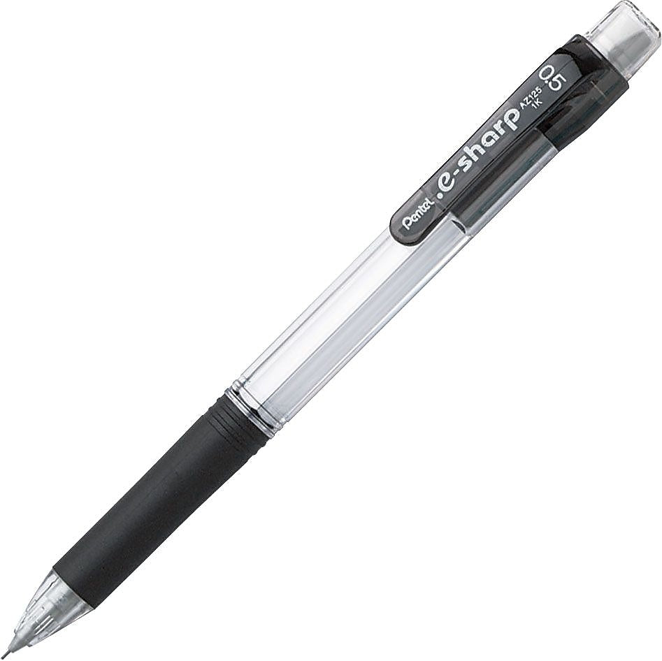 Pentel e-sharp Mechanical Pencil, 0.5mm, #2 Medium Lead, Dozen