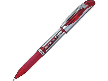 Pentel EnerGel Deluxe Gel Pens, Medium Point, Red Ink, Dozen