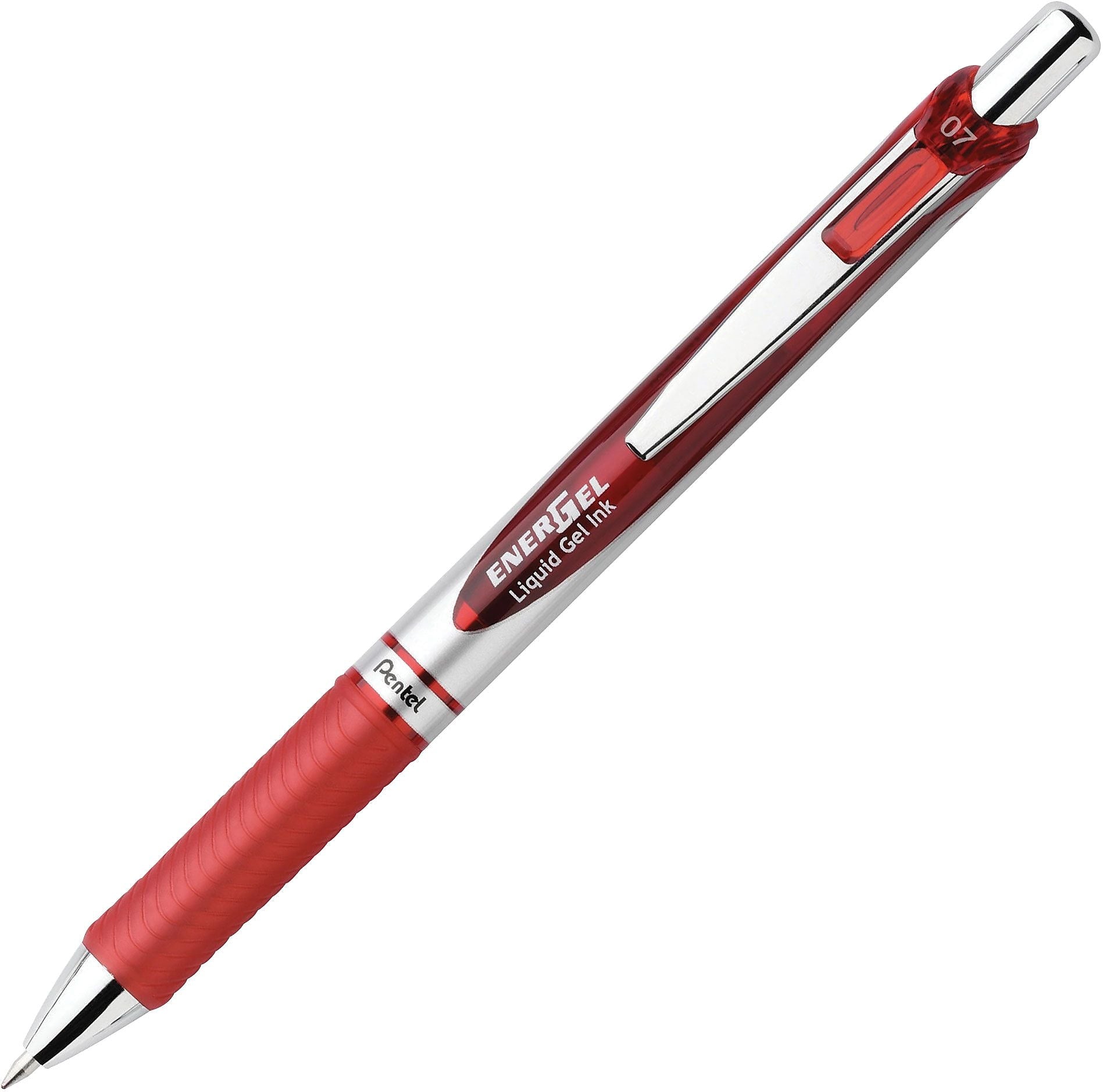 Pentel EnerGel Deluxe RTX Gel Pen, Medium Point, Red Ink