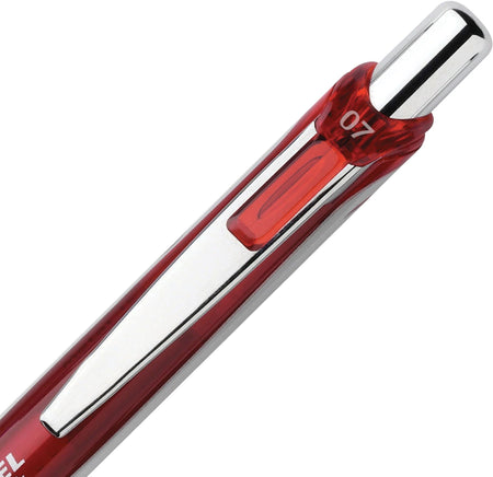 Pentel EnerGel Deluxe RTX Gel Pen, Medium Point, Red Ink