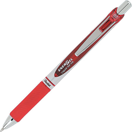 Pentel EnerGel Deluxe RTX Gel Pen, Medium Point, Red Ink