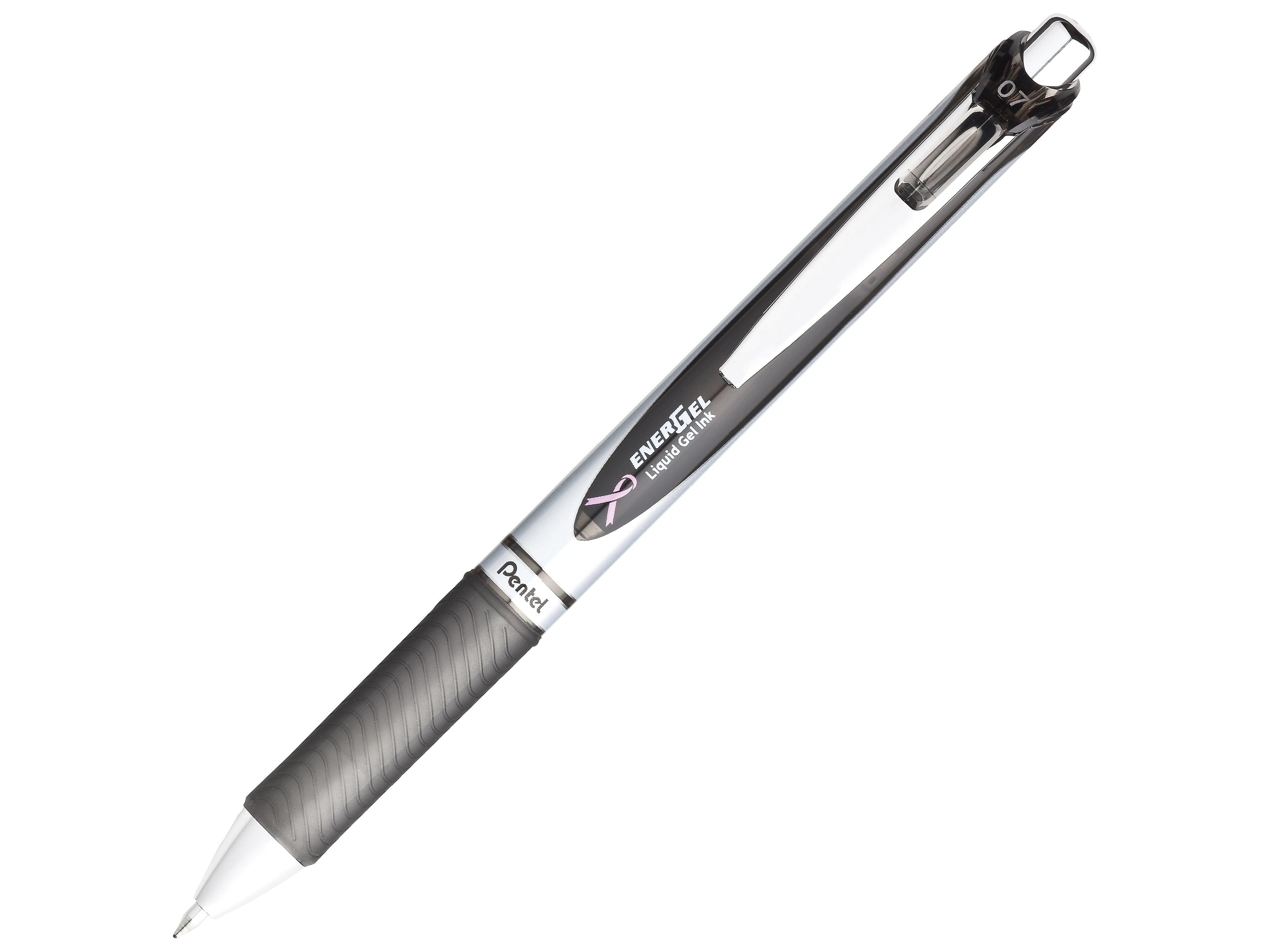 Pentel EnerGel Deluxe RTX Retractable Gel Pens, Medium Point, Black Ink, 3 Pack