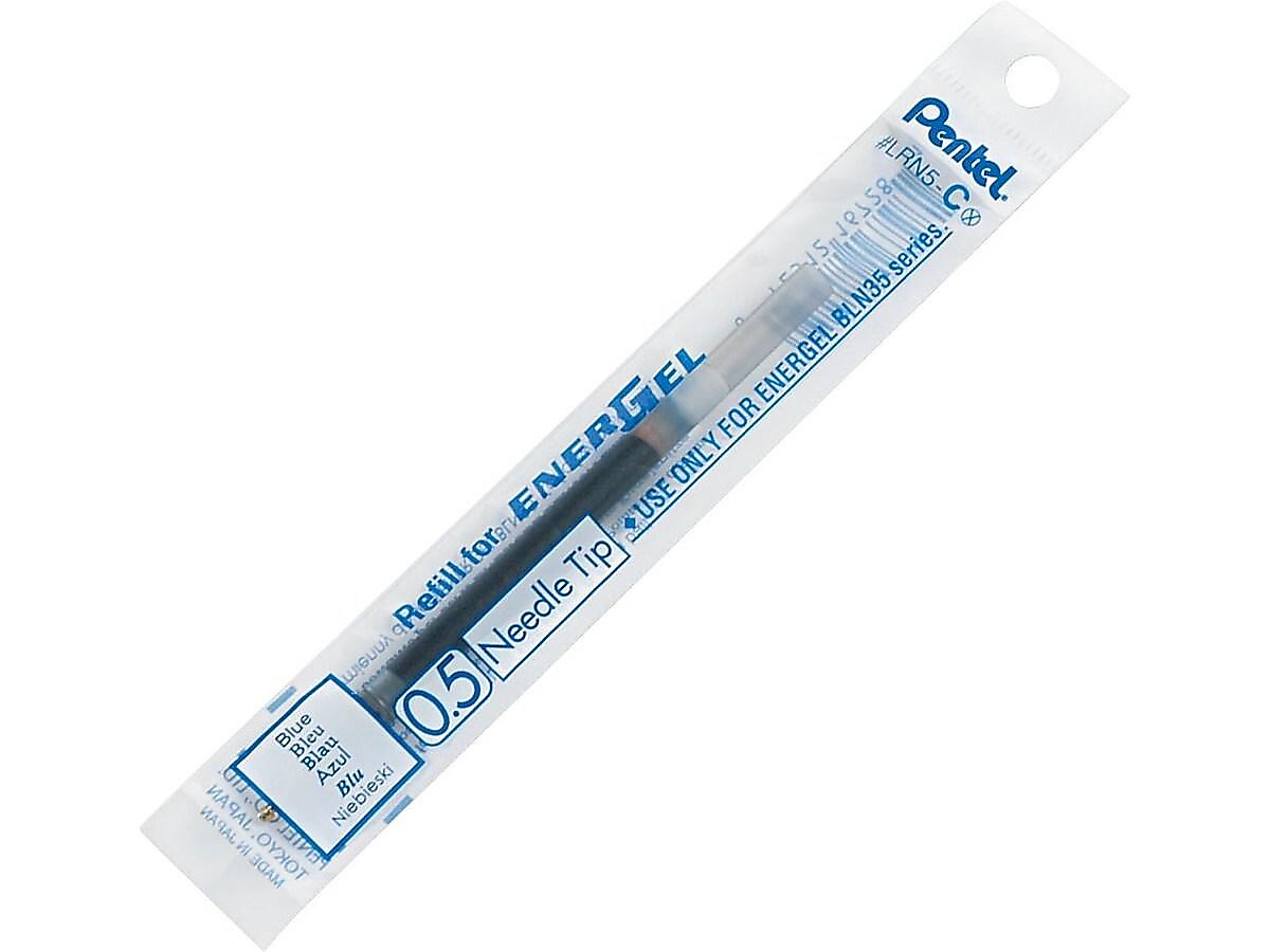 Pentel EnerGel Gel-Ink Pen Refill, Fine Tip, Blue Ink, Each
