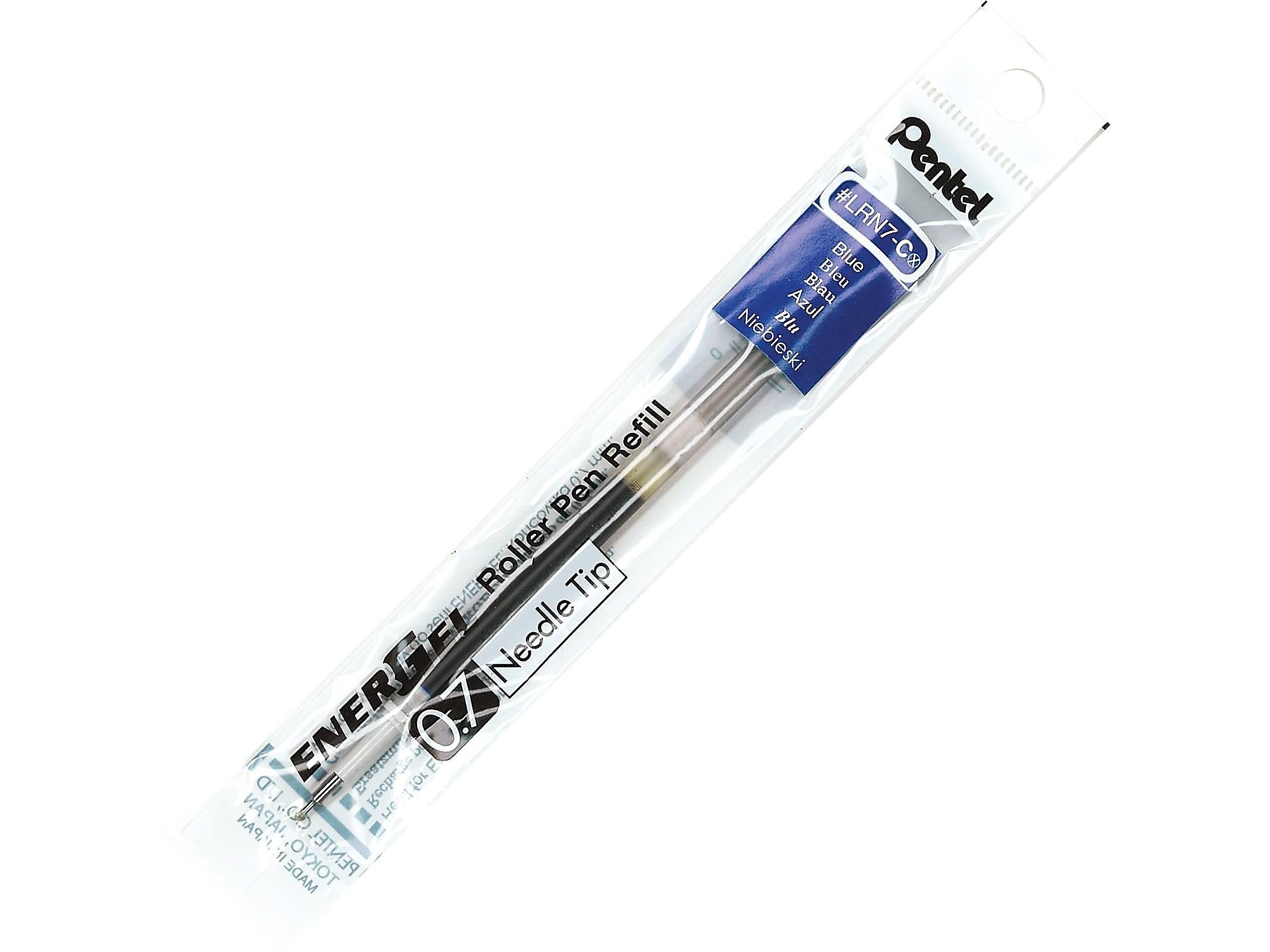 Pentel EnerGel Gel-Ink Pen Refill, Medium Needle Tip, Blue Ink, Each