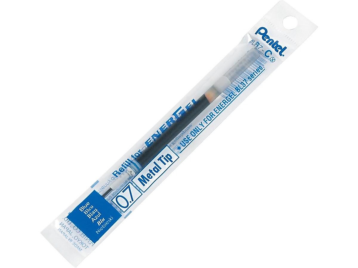 Pentel EnerGel Gel-Ink Pen Refill, Medium Tip, Blue Ink, Each