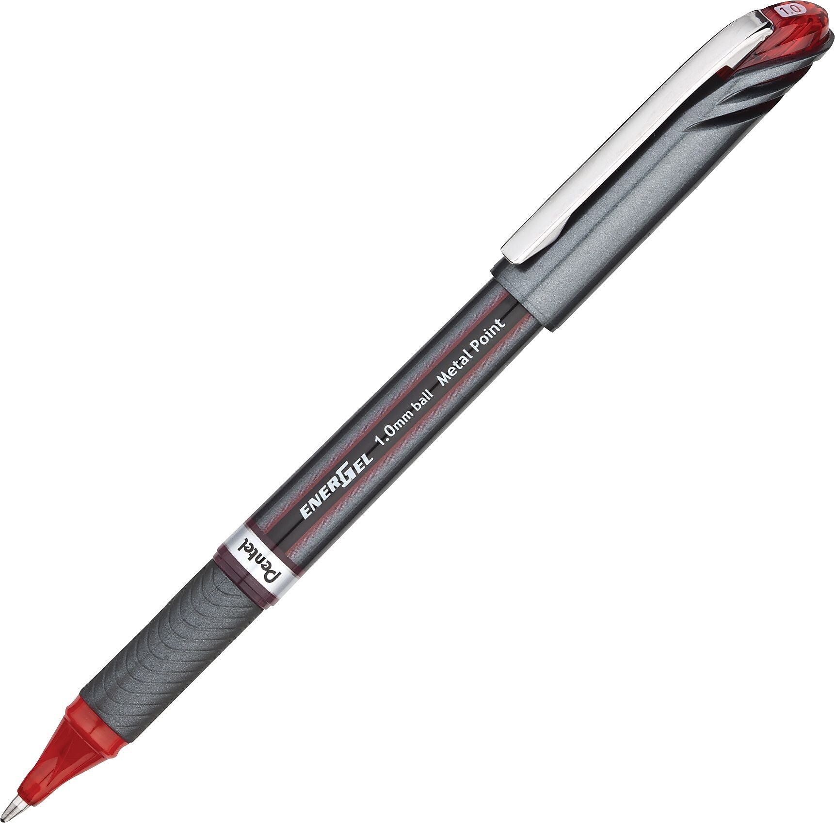 Pentel EnerGel® NV Liquid Gel Pen, Bold Point, Red Ink, Dozen