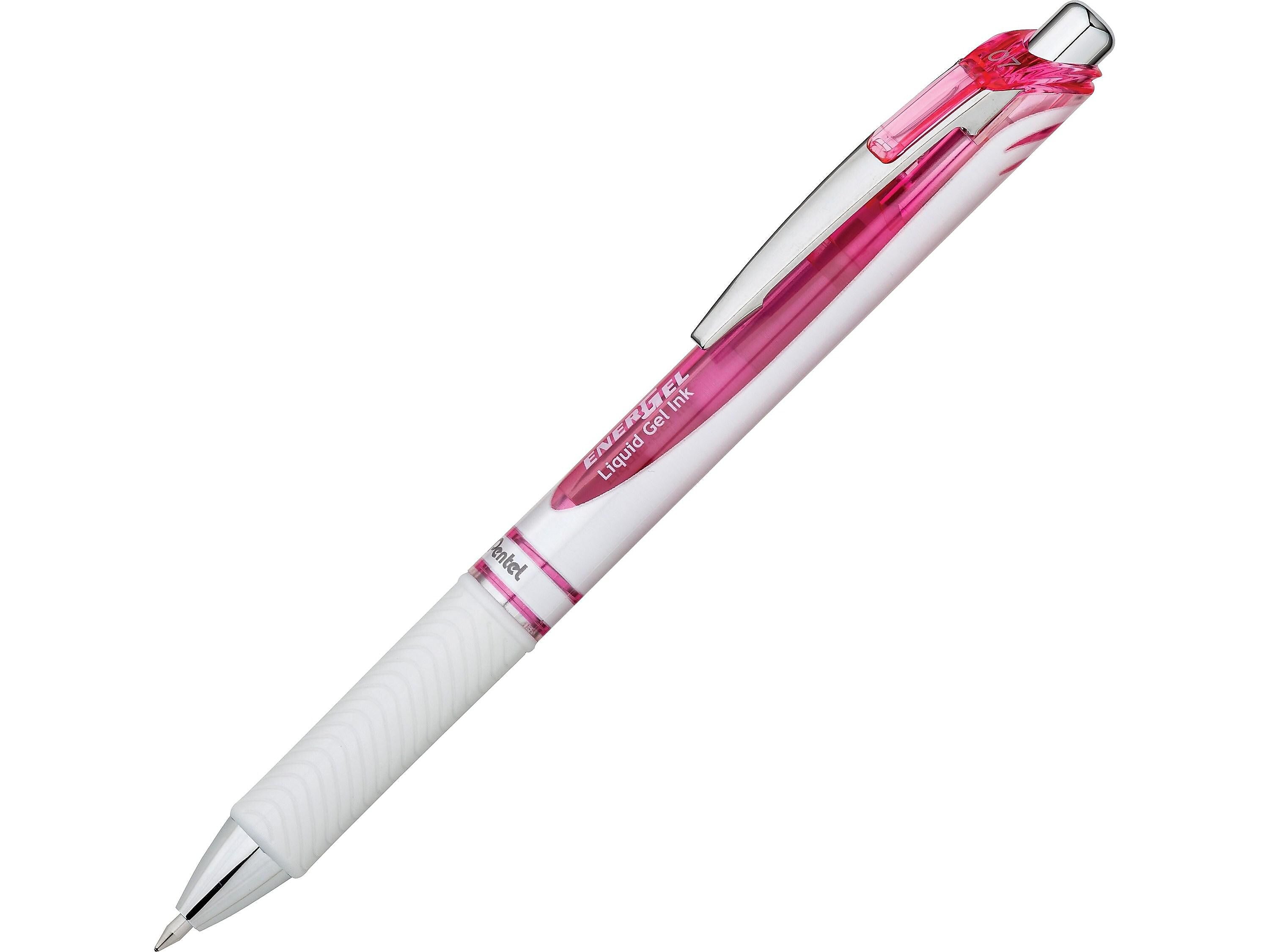 Pentel EnerGel Pearl Deluxe Retractable Gel Pens, Medium Point, Assorted Colors Ink, 3 Pack