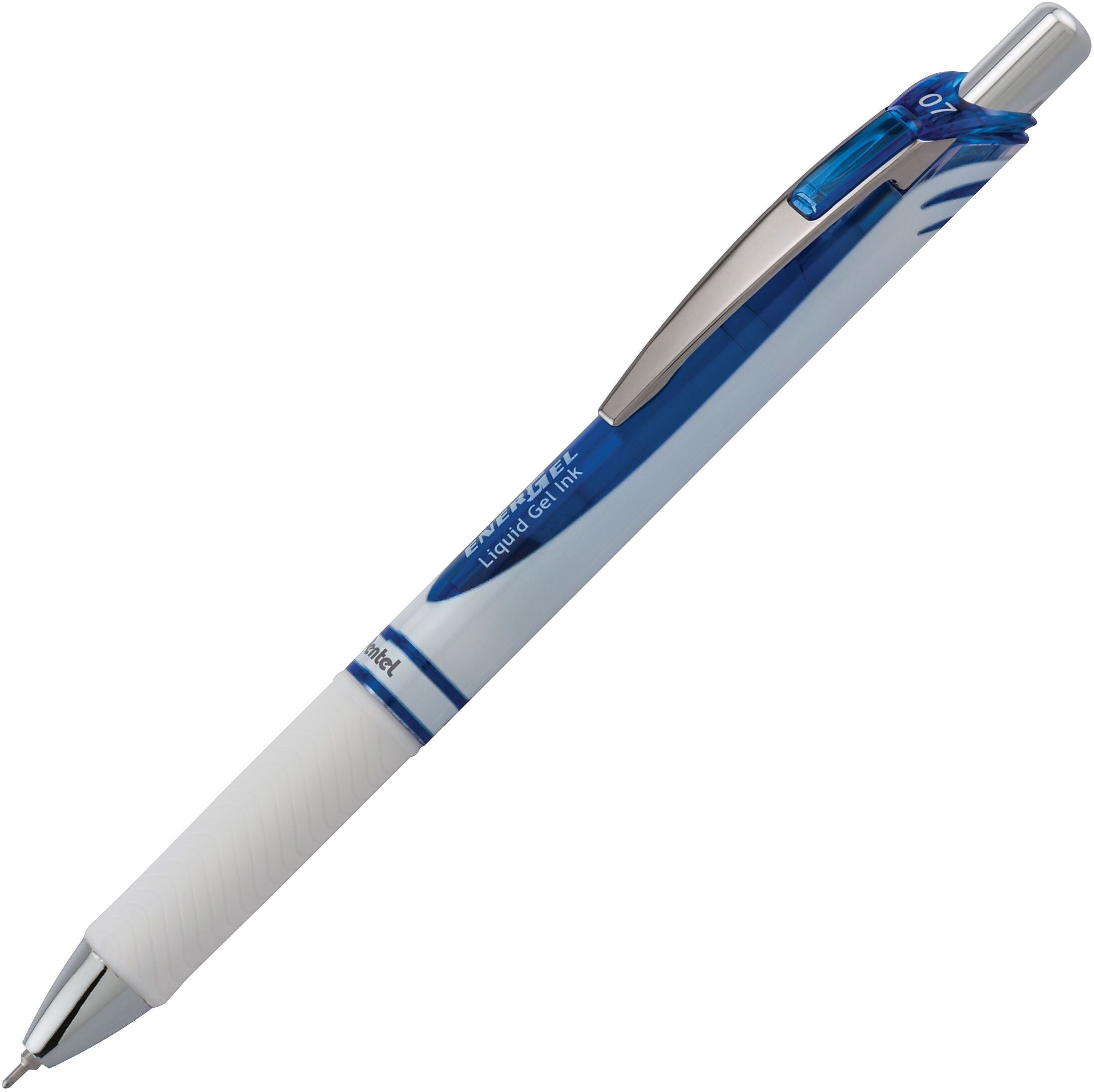 Pentel EnerGel Retractable Gel Pen, Medium Point, Blue Ink, Dozen