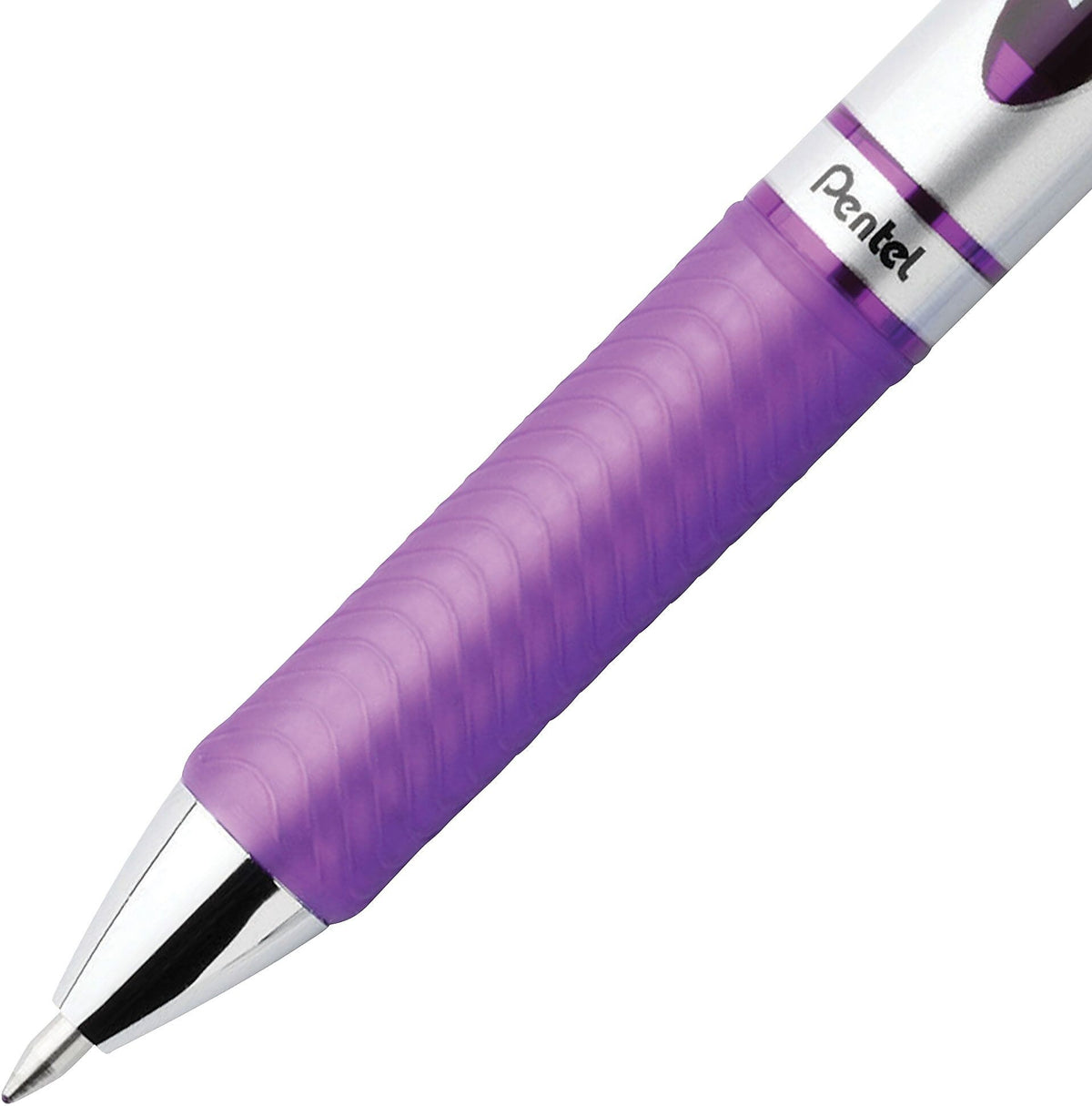 Pentel EnerGel Retractable Gel Pen, Medium Point, Purple Ink