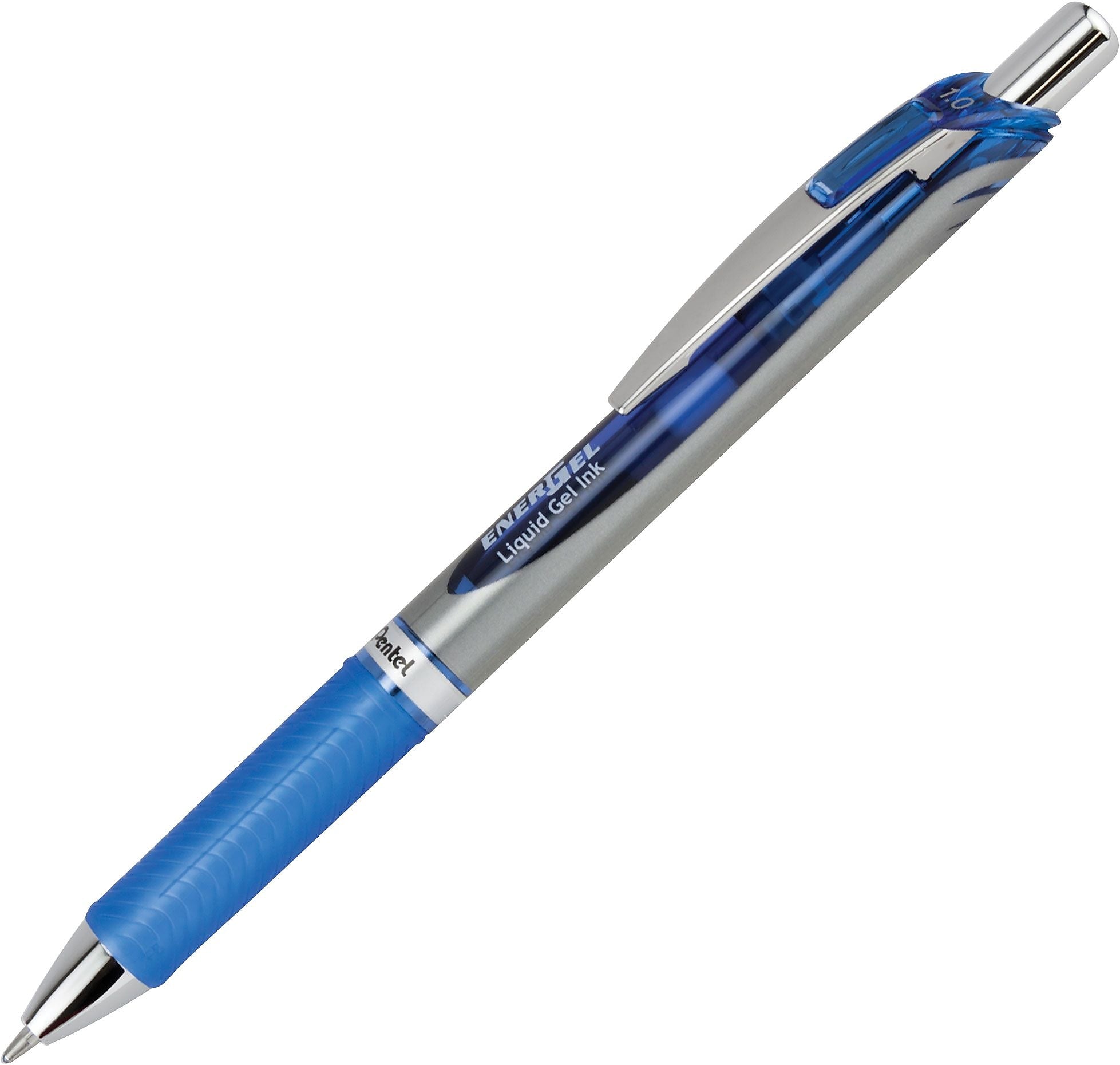 Pentel EnerGel RTX Gel Pens, Bold Point, Blue Ink, Dozen