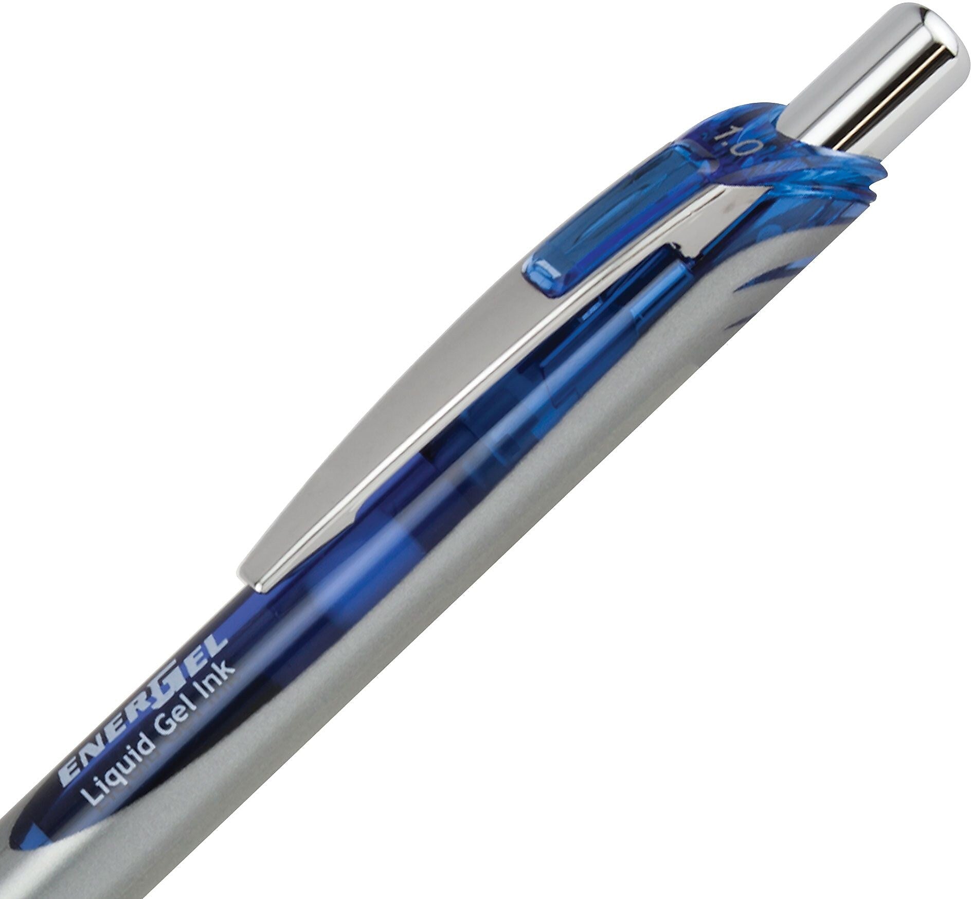 Pentel EnerGel RTX Gel Pens, Bold Point, Blue Ink, Dozen