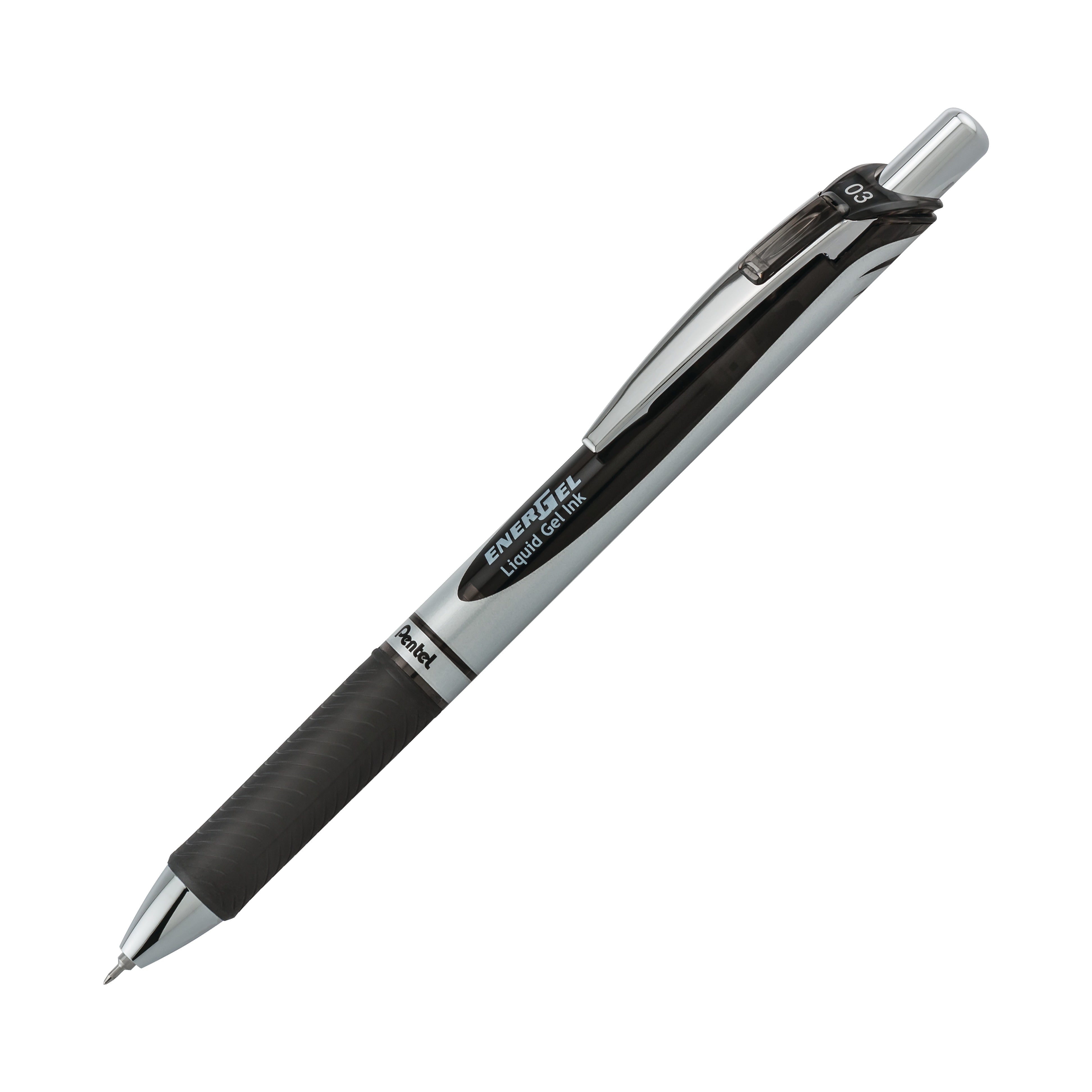 Pentel EnerGel RTX Gel Pens, Needle Tip Extra Fine Point, Black Ink, Dozen