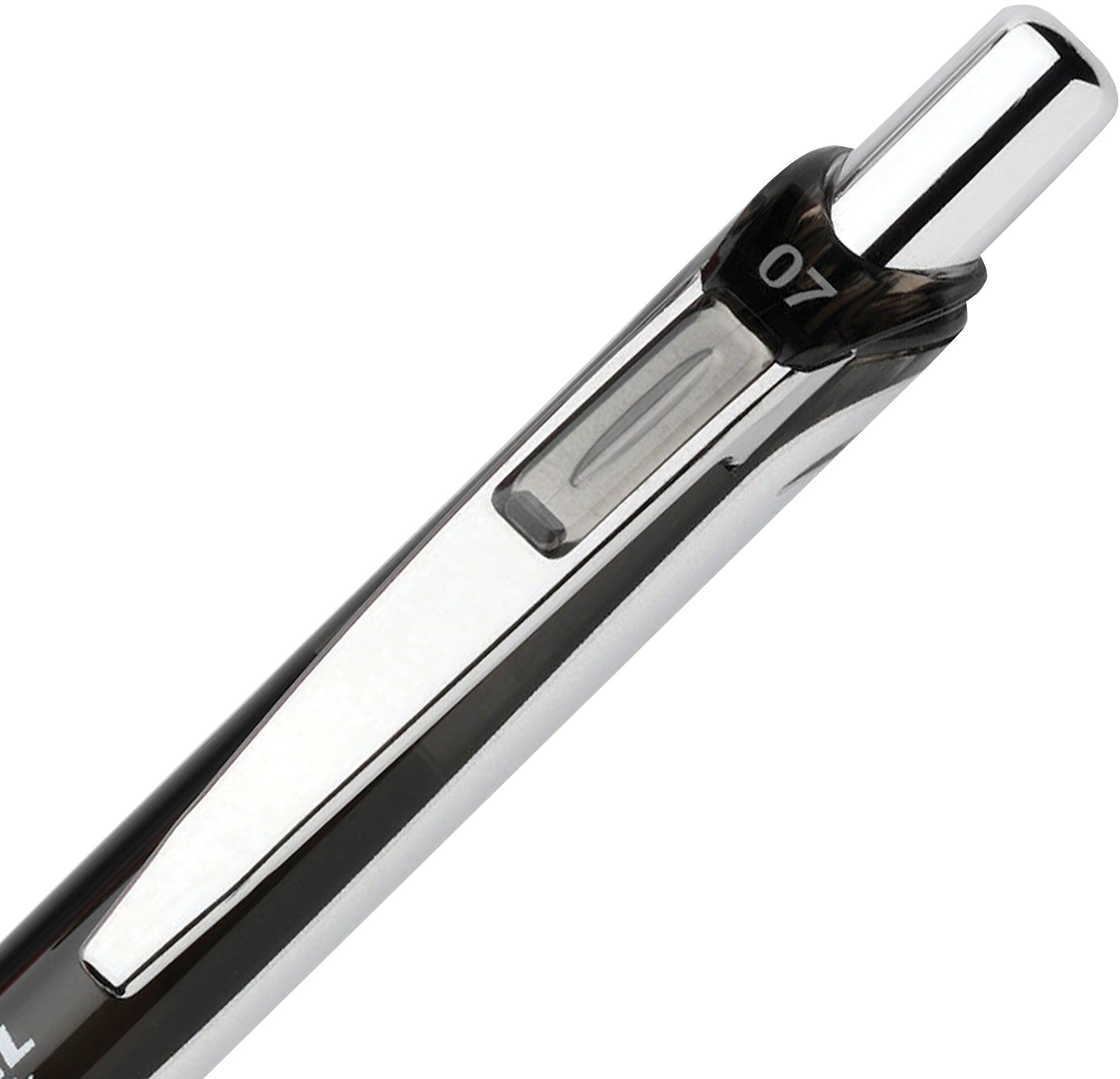 Pentel® EnerGel RTX Liquid Gel Pen, 0.7mm, Black, 5/Pack
