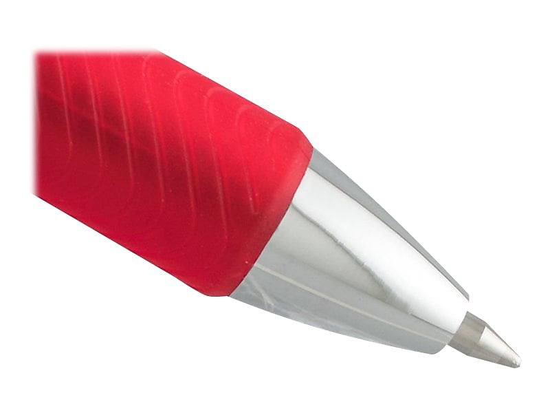 Pentel EnerGel RTX Retractable Gel Pen, Medium Point, 0.7mm, Red Ink, 3/Pack