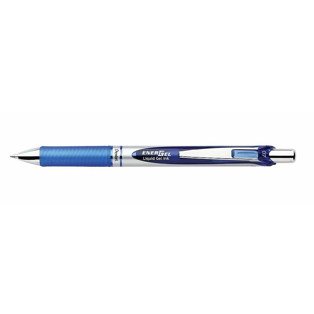 Pentel EnerGel RTX Retractable Gel Pen, Medium Point, Blue Ink, Dozen
