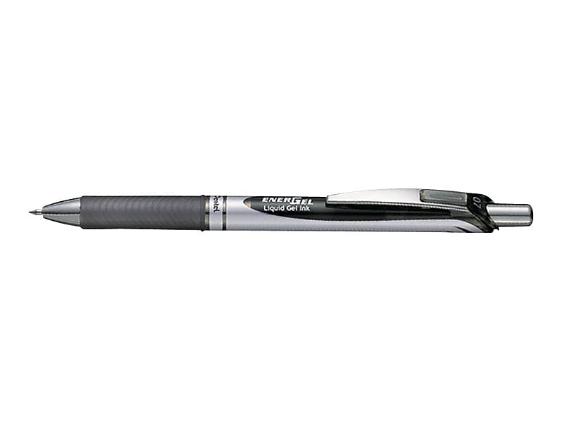 Pentel EnerGel RTX Retractable Gel Pens, Medium Point, Black Ink, Dozen