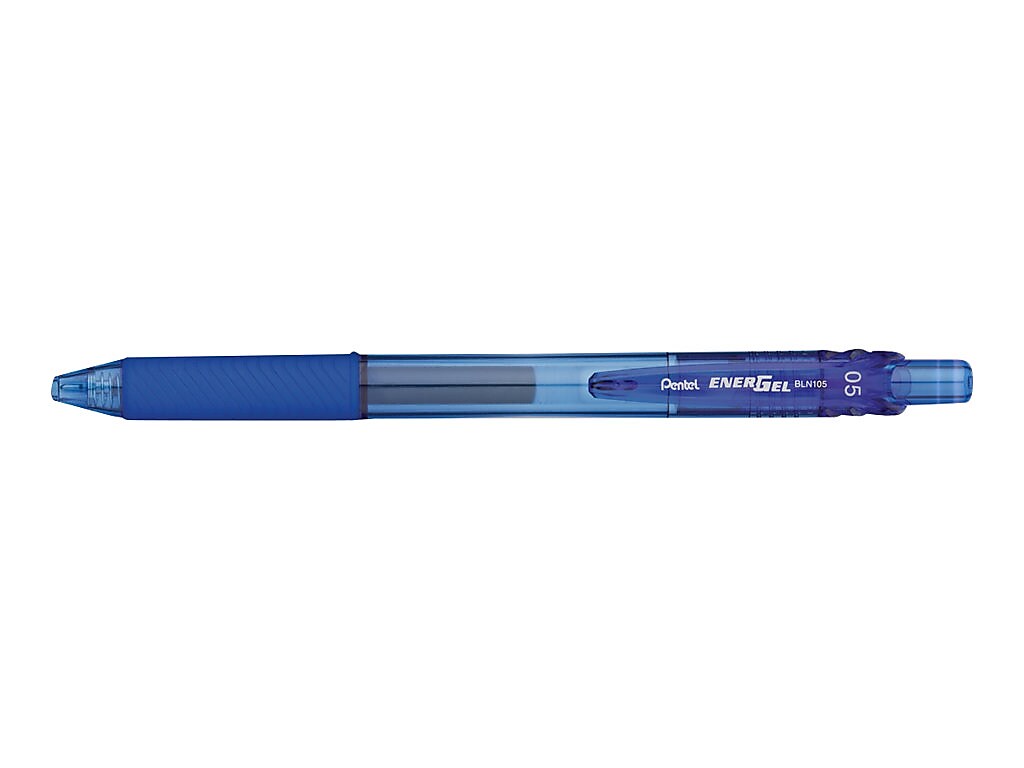 Pentel EnerGel-X Retractable Gel Pens, Fine Point, Blue Ink, 12/Pack