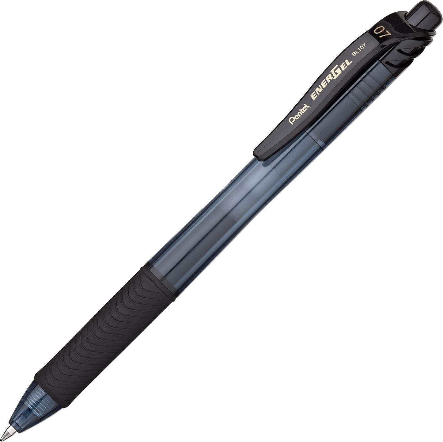 Pentel EnerGel-X RollerGel Retractable Gel-Ink Pens, Medium Point, Black Ink, 5/Pack