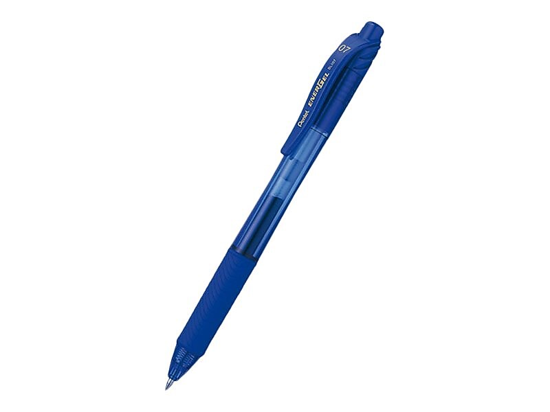 Pentel EnerGel-X RollerGel Retractable Gel Pens, Medium Point, Blue Ink, Dozen