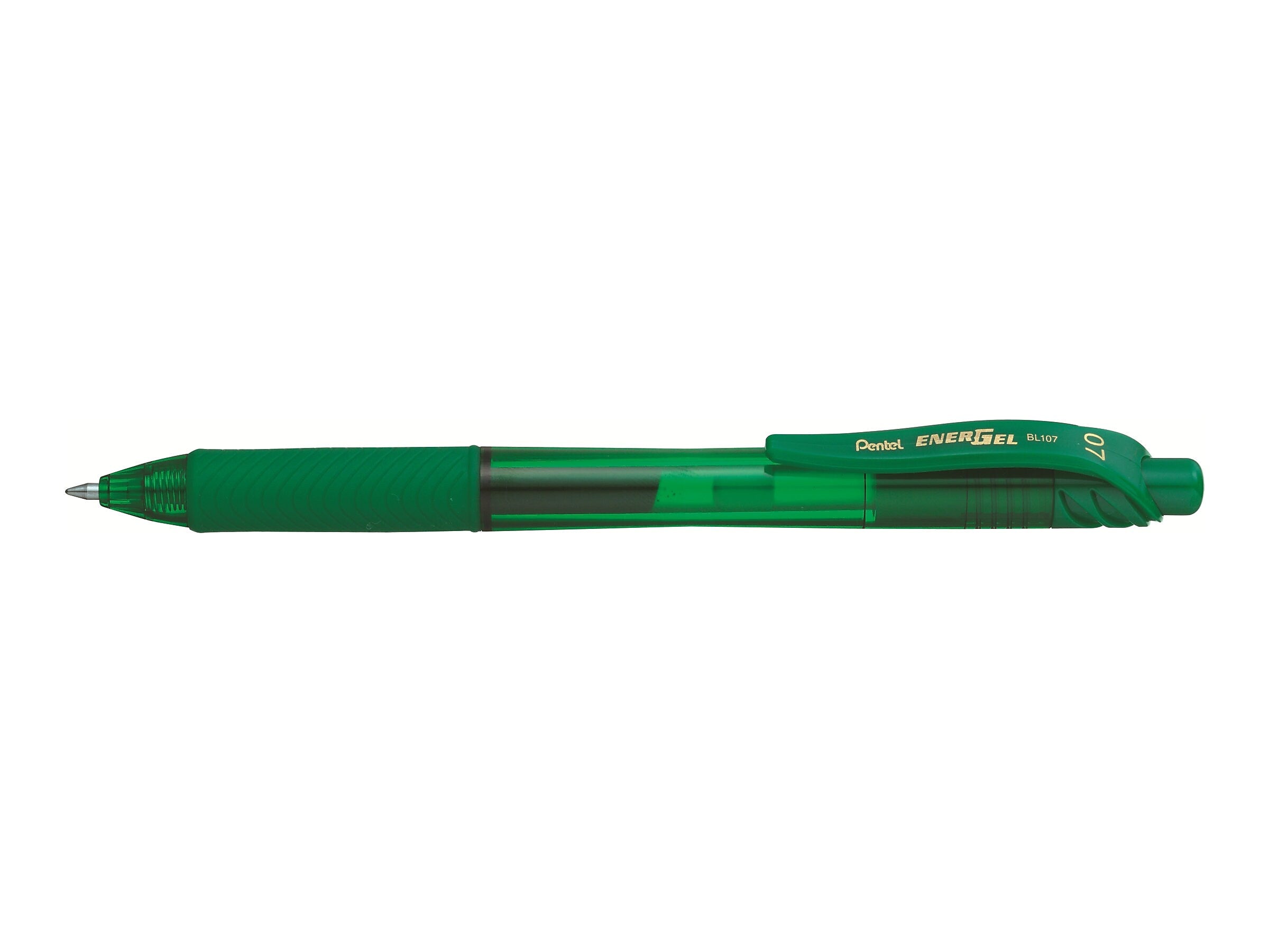 Pentel EnerGel-X RollerGel Retractable Gel Pens, Medium Point, Green Ink, Dozen