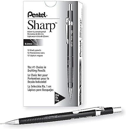 Pentel Sharp Mechanical Pencil, 0.5mm, #2 Medium Lead