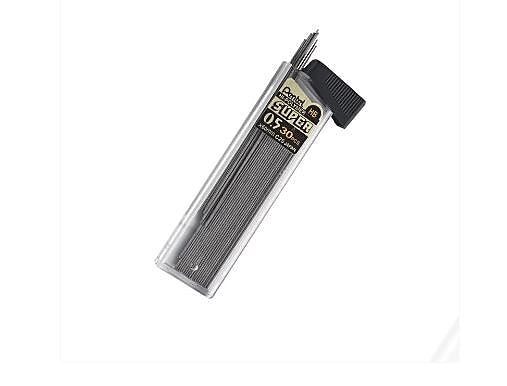 Pentel Super Hi-Polymer Lead Refill, 0.5mm, 30/Leads, 3/Pack