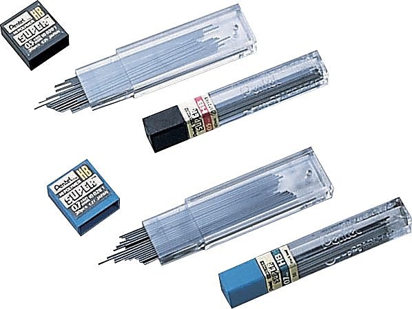 Pentel Super Hi-Polymer Lead Refill, 0.7mm, 12/Leads