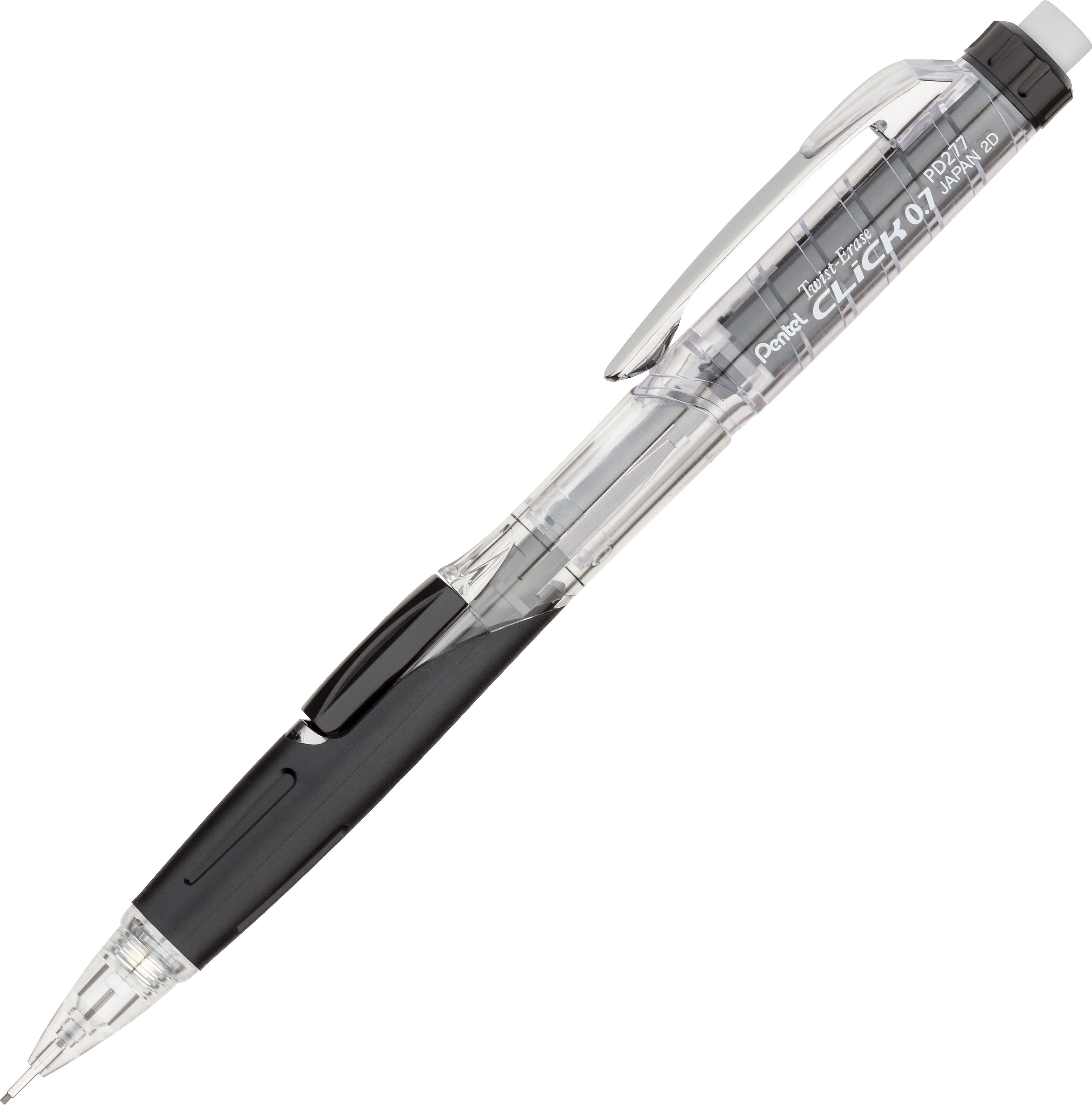 Pentel Twist-Erase Click Mechanical Pencil, 0.7mm, #2 Medium Lead