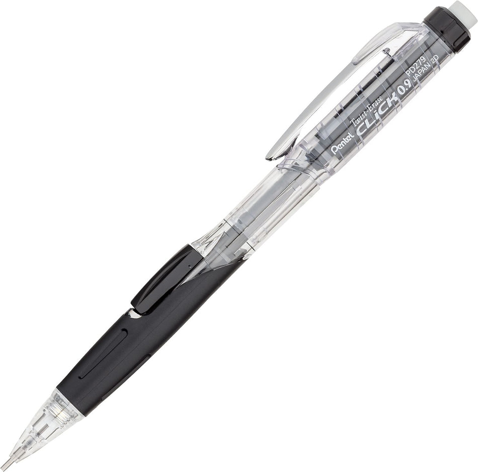 Pentel Twist-Erase Click Mechanical Pencil, 0.9mm, #2 Medium Lead