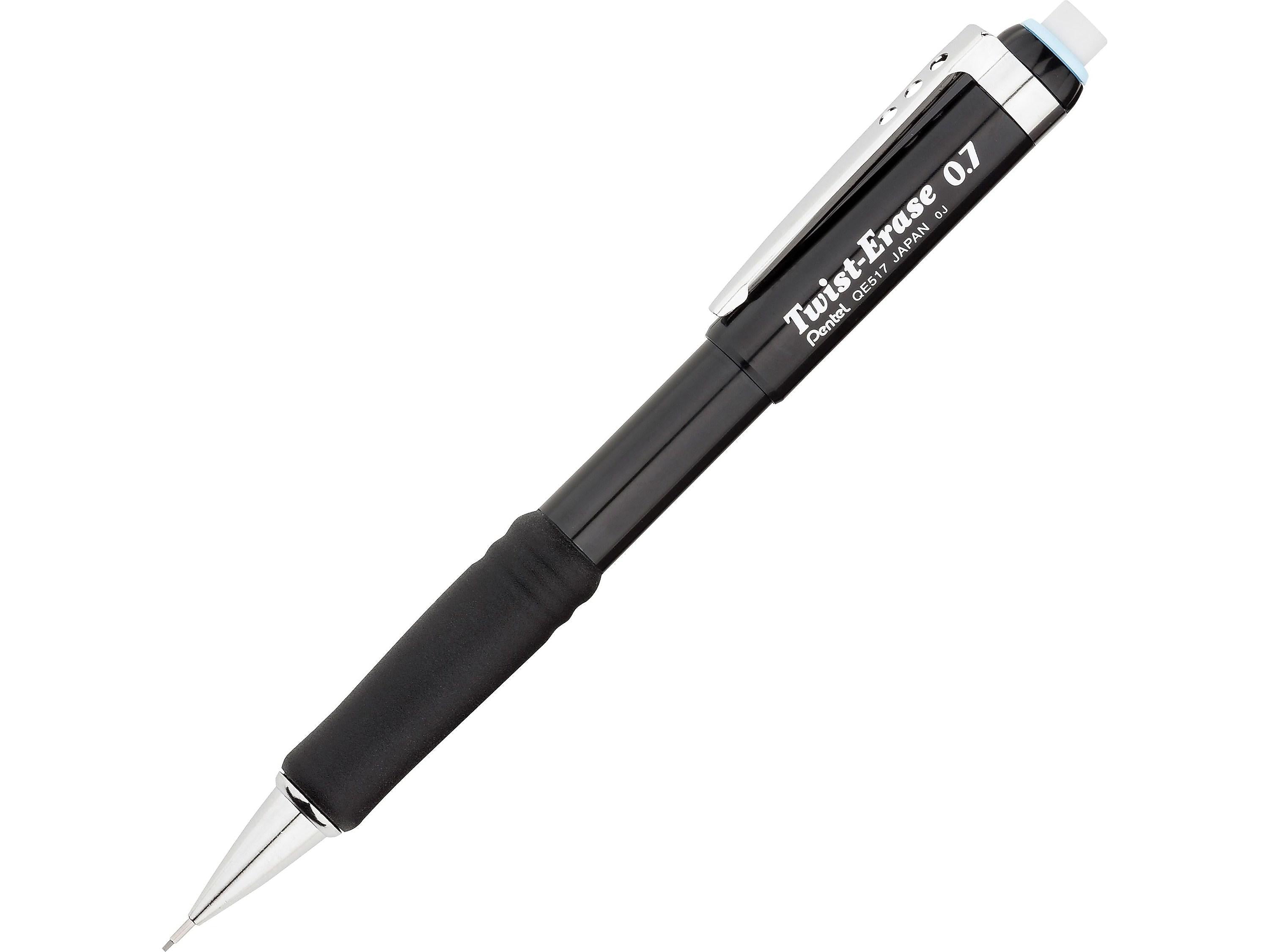 Pentel Twist-Erase III Mechanical Pencil, 0.7mm, #2 Medium Lead, 2/Pack