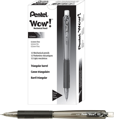 Pentel Wow! Mechanical Pencil, 0.5mm, #2 Medium Lead, Dozen