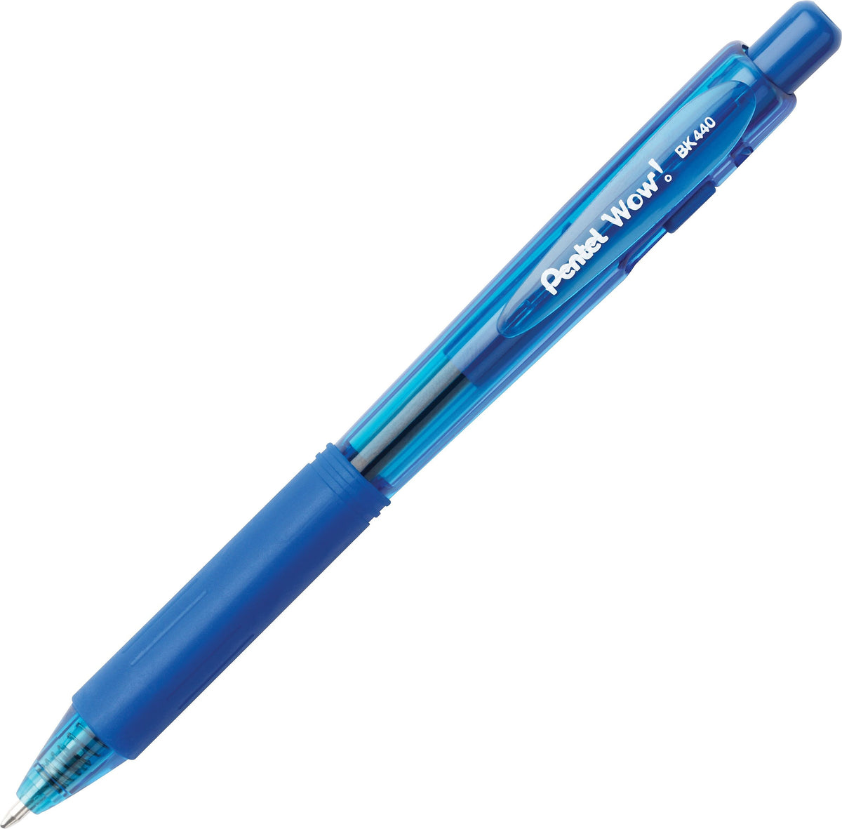 Pentel WOW Retractable Ballpoint Pens, Medium Point, Assorted Ink, 8/Pack