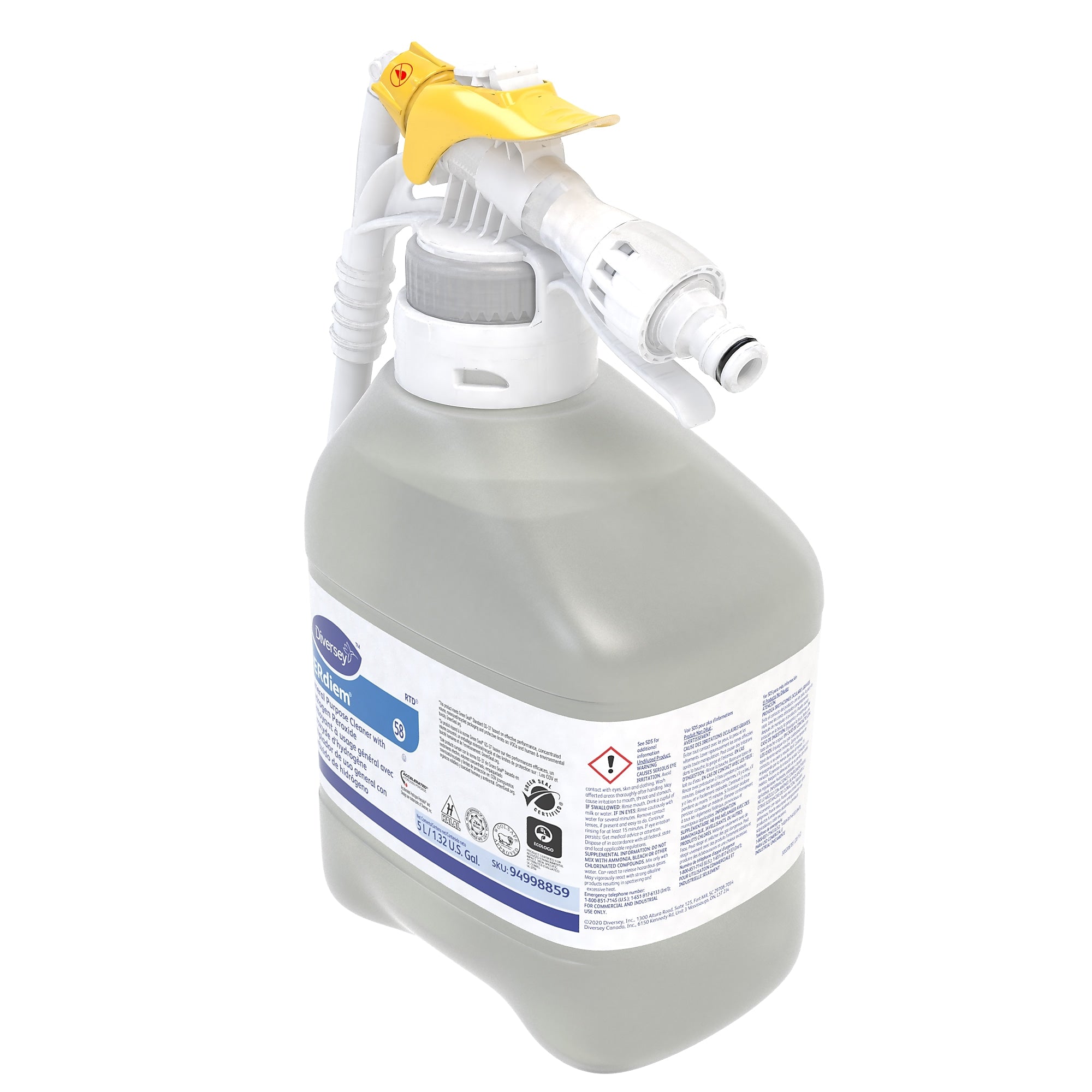 Perdiem 58 Multipurpose Cleaner for Diversey RTD, Clean Scent, 168.96oz.